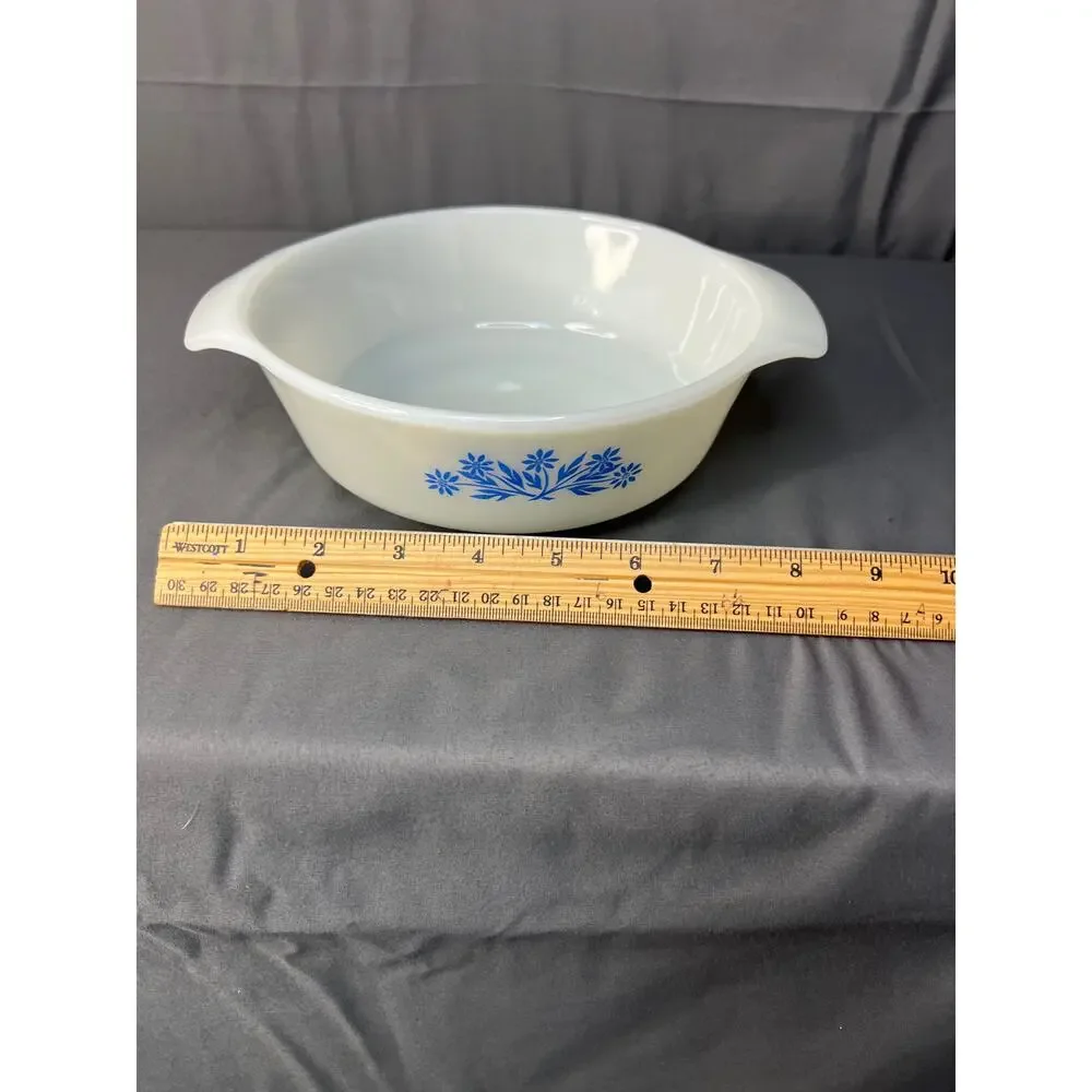 Vintage Fire King Baking Dish 436 Cornflower Pattern